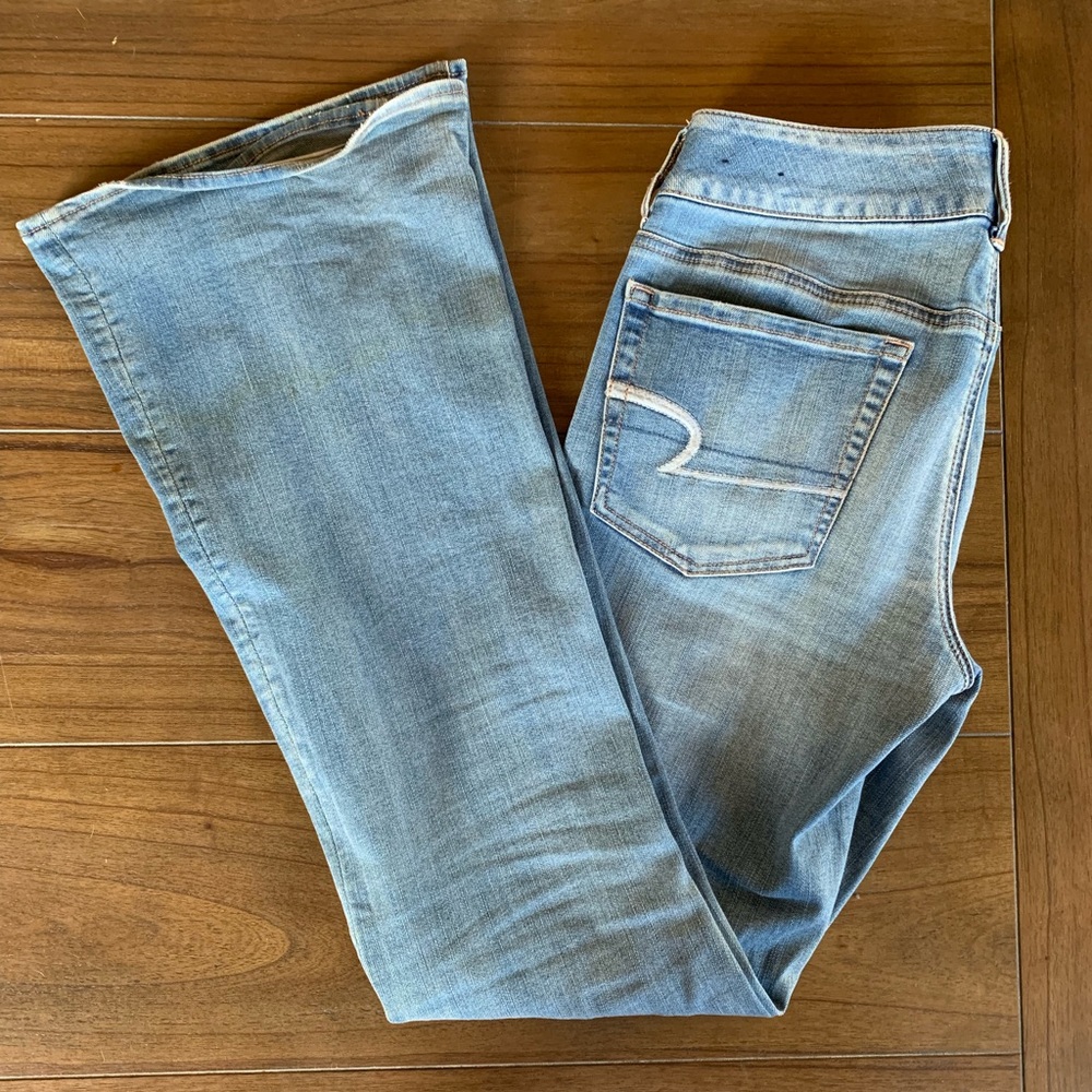 Boot Cut Light Wash Jeans